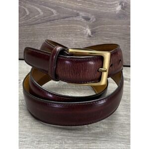 Trafalgar Brown Leather Belt with Brass Buckle size 38